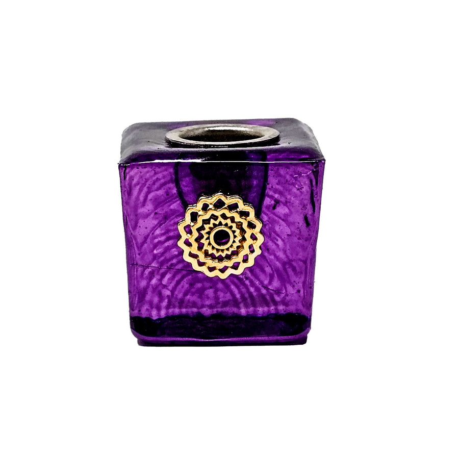 Chakra Mini Candle Holder Candle -Accessories V115 Crown "Purple" 