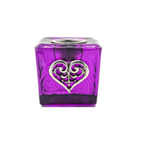 Heart Mini Candle Holder Candle -Accessories V115 Heart "Purple" 