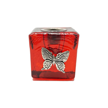 Butterfly Mini Candle Holder V115 Red 
