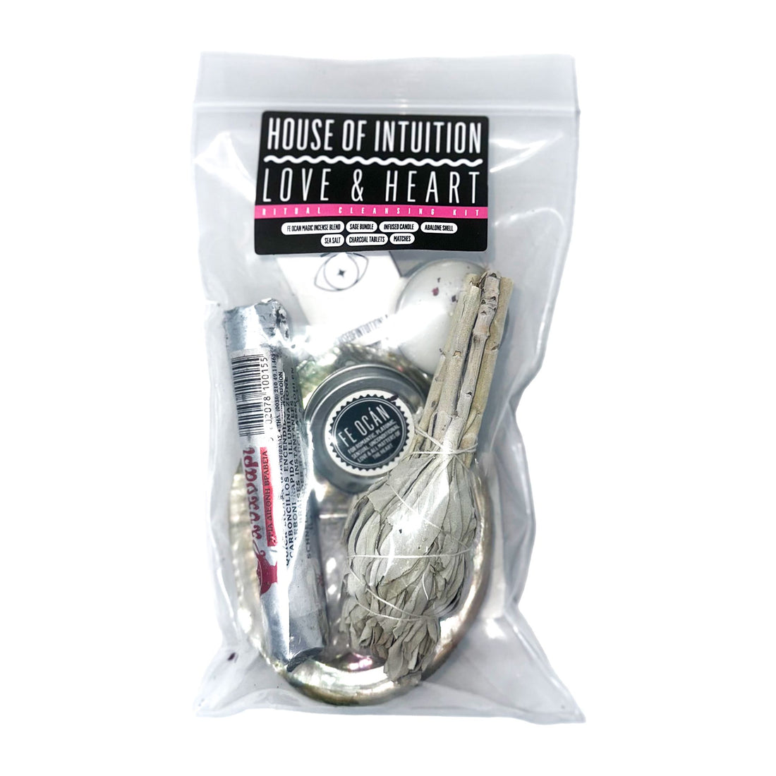 Love & Heart Ritual Cleansing Kit Incense & Holders -Incense V50A 