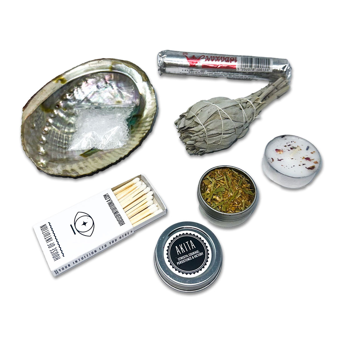 Strength & Victory Ritual Cleansing Kit Incense & Holders -Incense V50A 