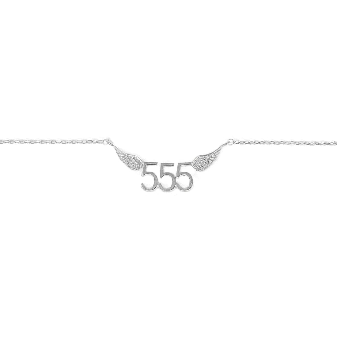 555 Angel Number Necklace (Silver) Necklace Discontinued A. $18.00 