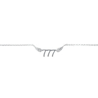777 Angel Number Necklace (Silver) Necklaces Crystals A. $18.00 