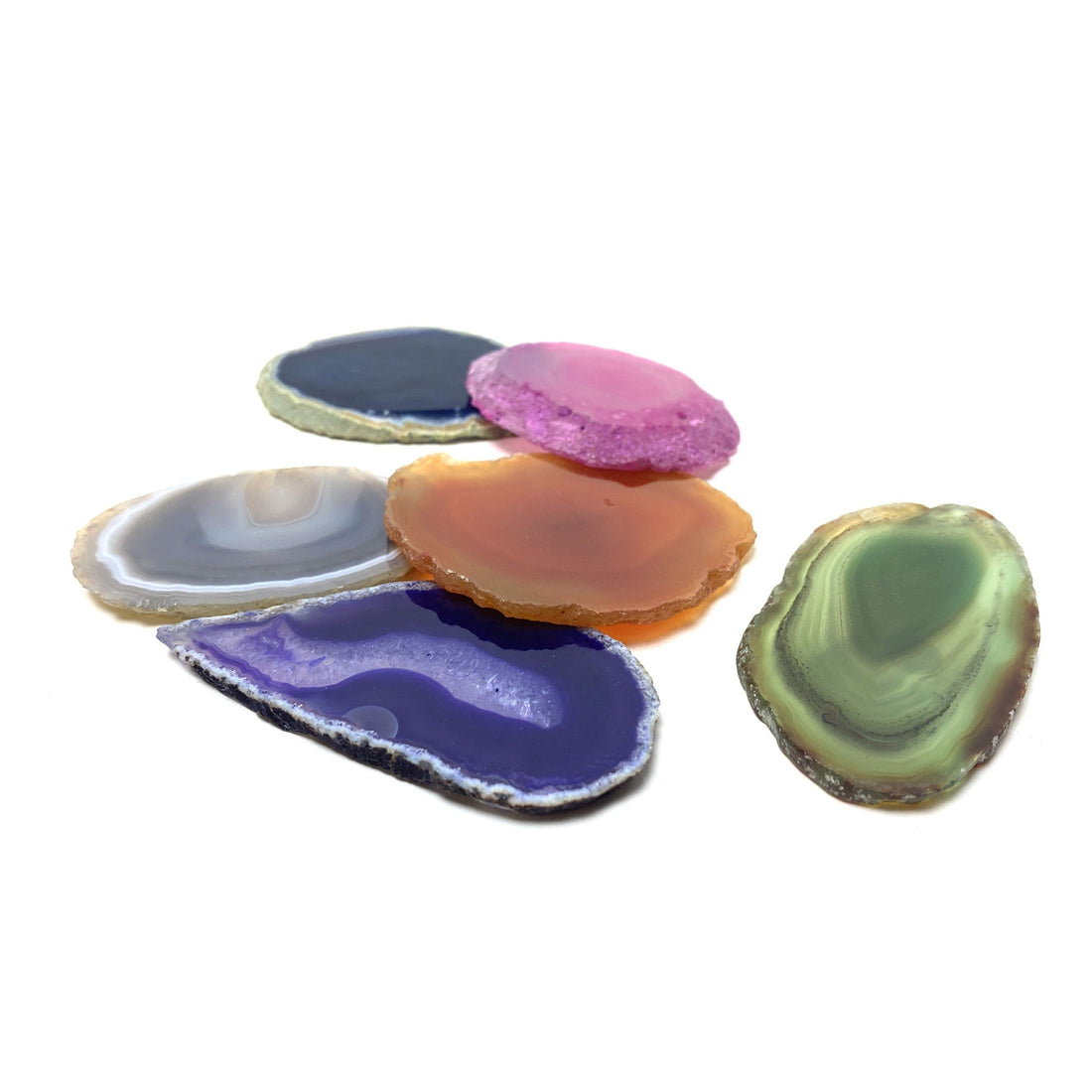 Dyed Agate Slices Agate Crystals 