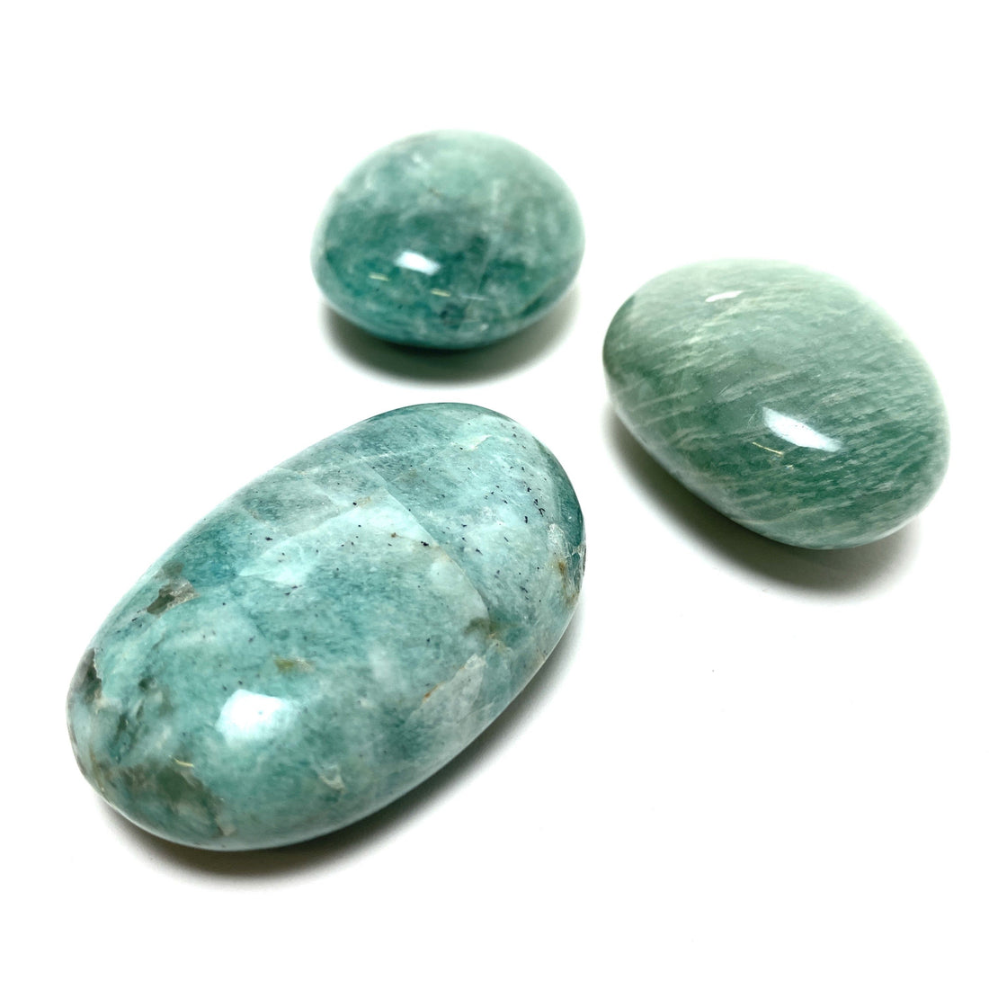 Amazonite Palm Stone Amazonite Crystals A. $18.00 