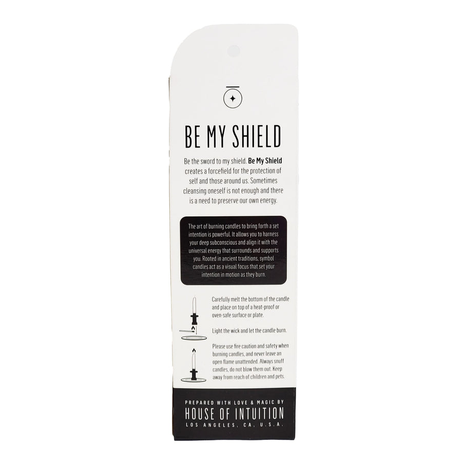 "Be My Shield" Symbol Shape Candle Symbol Shape Candle House of Intuition 