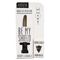 "Be My Shield" Symbol Shape Candle Kit (with Sword & Shield Anointing Oil) Symbol Shape Candle House of Intuition 