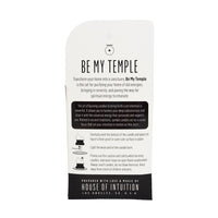 "Be My Temple" Symbol Shape Candle Symbol Shape Candle House of Intuition 