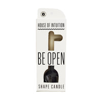 "Be Open" Symbol Shape Candle Symbol Shape Candle House of Intuition 