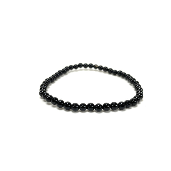 Black Agate With Tulsi Bracelet - to win the appreciation of everyone