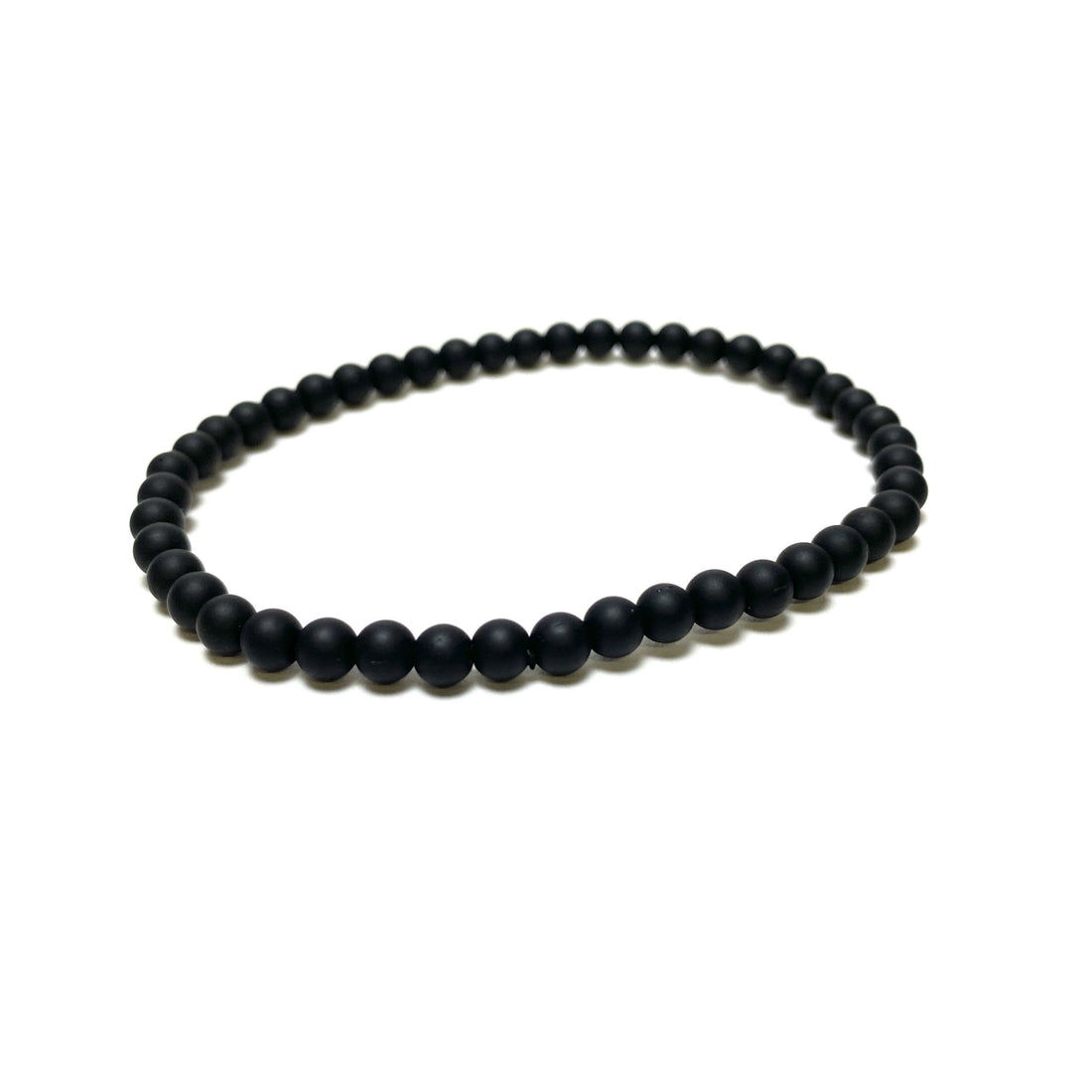 Black Agate Matte Power Mini Bracelet Power Mini Bracelet Crystals 