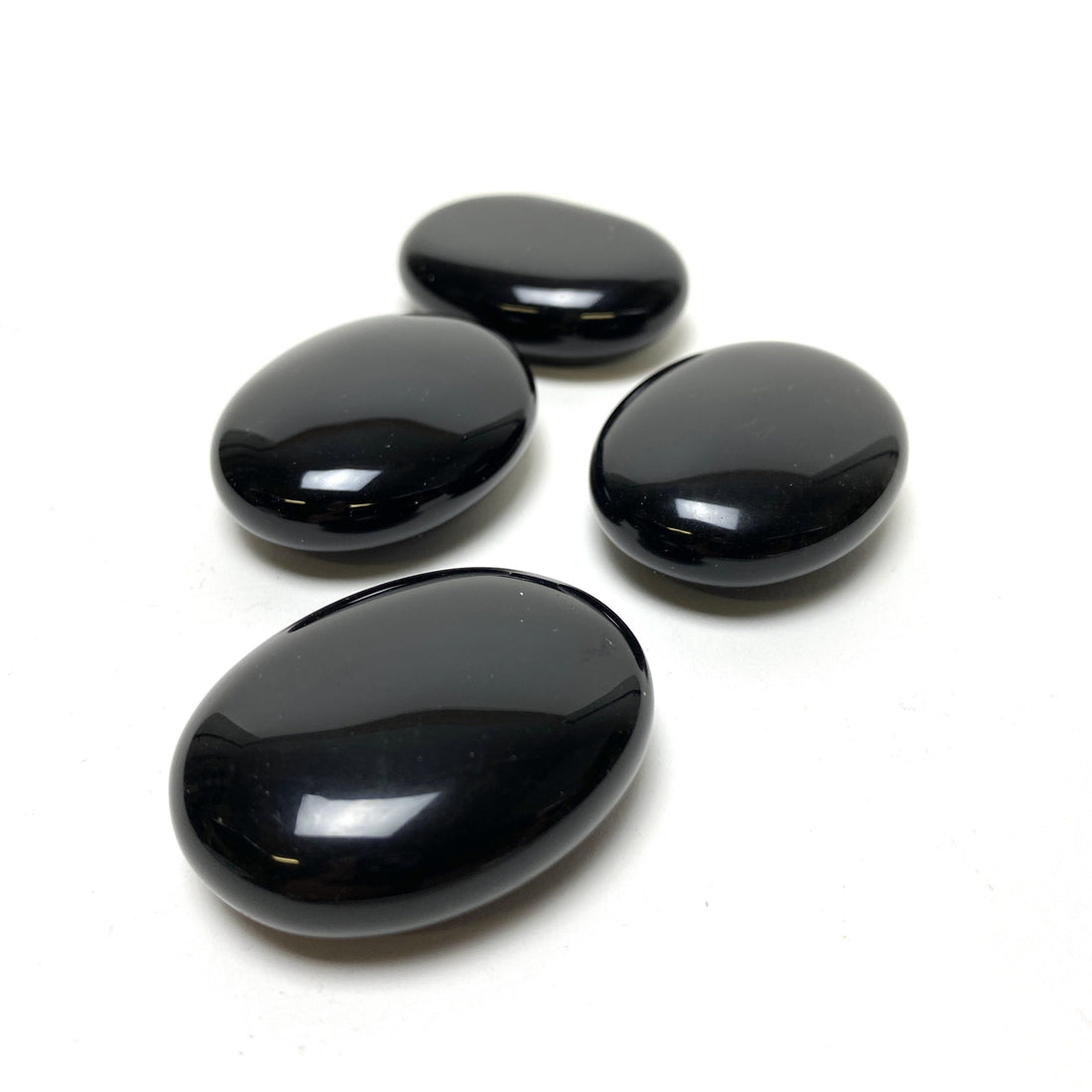 Black Obsidian Pillow Stones Obsidian - Black Crystals B. $14.00 (PUFFY) 