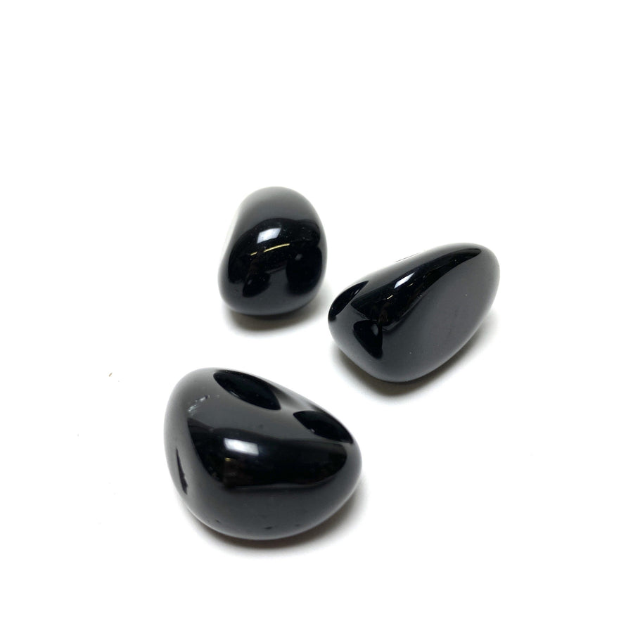 Black Obsidian Tumbles Obsidian - Black Crystals A $3.00 