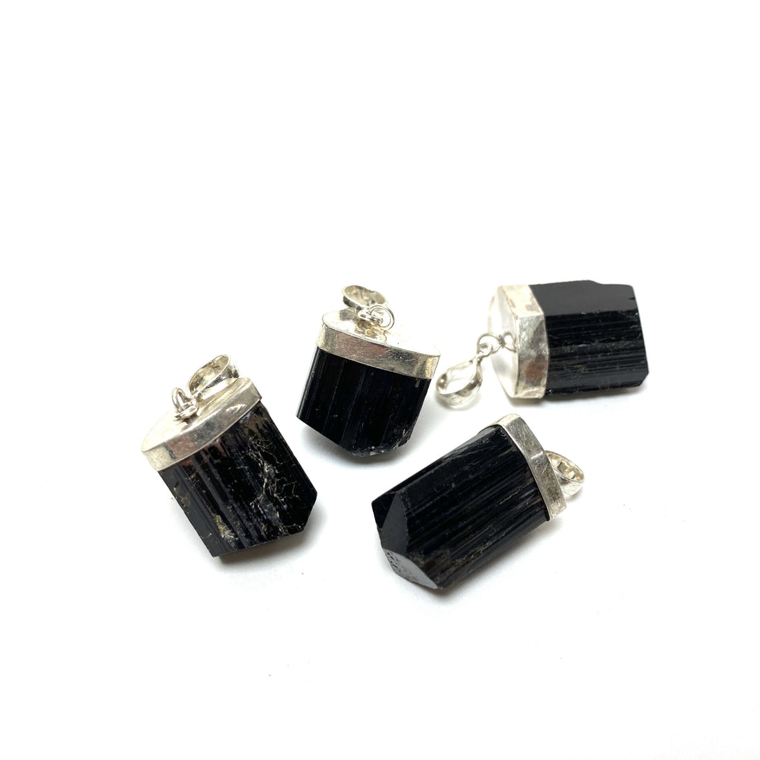Black Raw Tourmaline Crystal Pendant Pendants Crystals 