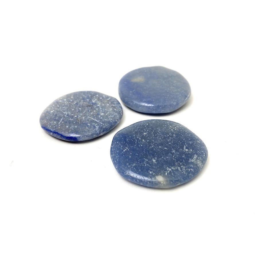 Blue Aventurine Flat Pillow Stones Aventurine - Blue Crystals 