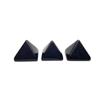 Blue Goldstone Pyramid Blue Goldstone Crystals 