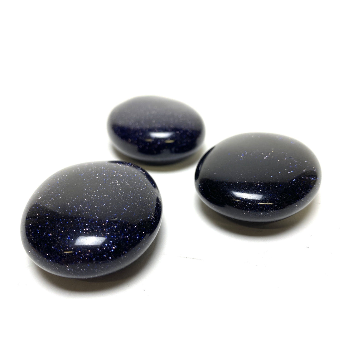 Blue Goldstone Pillow Stone Blue Goldstone Crystals A. $14.00 