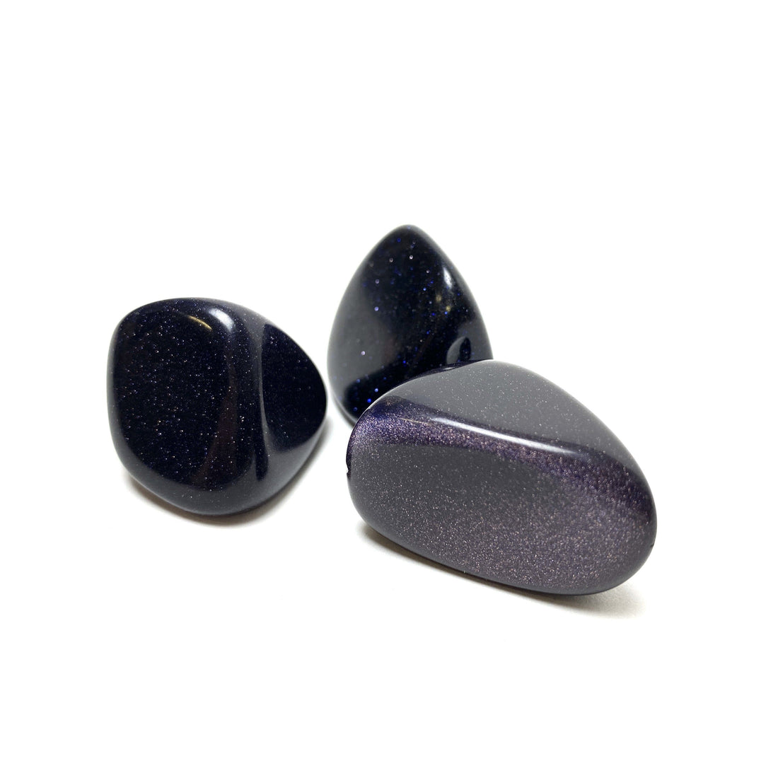 Blue Goldstone Tumbles Blue Goldstone Crystals A. $7.00 