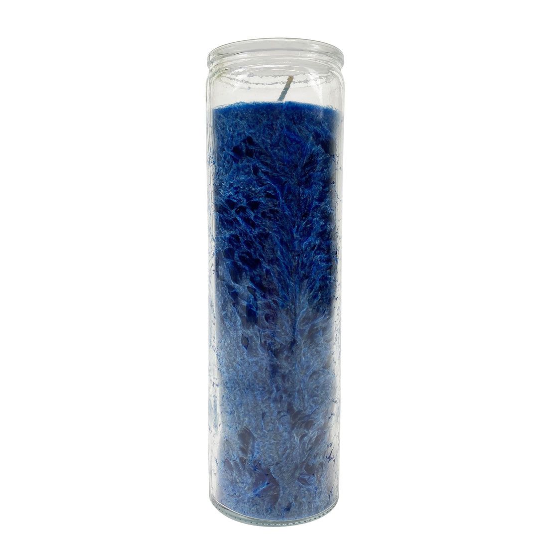 Blue (Dark) Palm Wax Prayer Candle Prayer Candles House of Intuition 