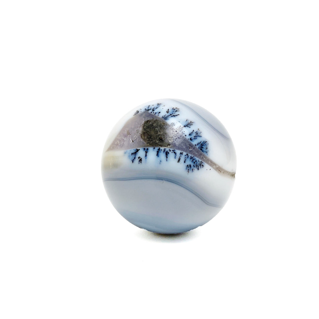 Botswana Agate Sphere Botswana Agate Crystals A. $40.00 