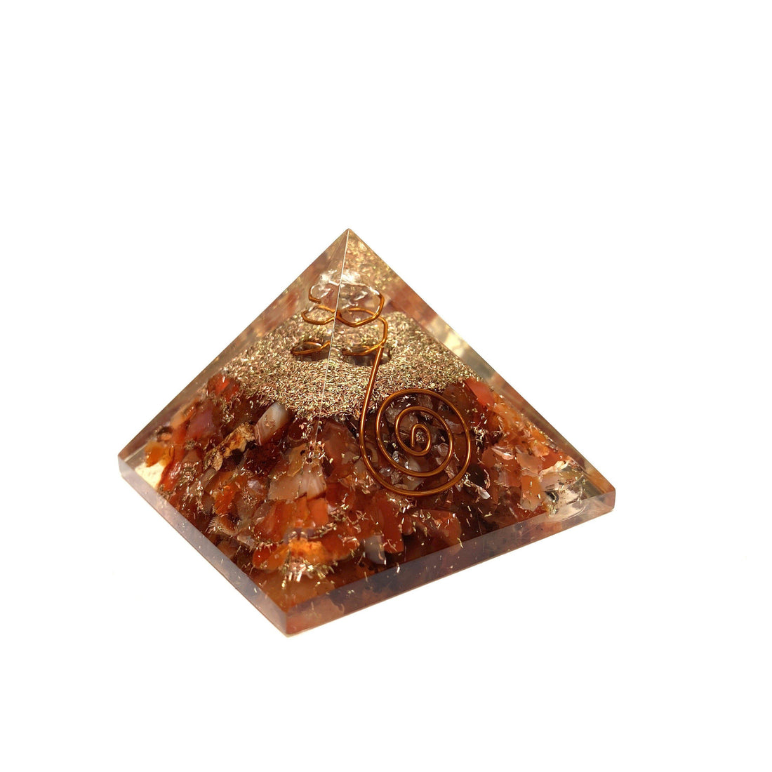 Orgonite Pyramid Orgonite Crystals C. $24 Carnelian 