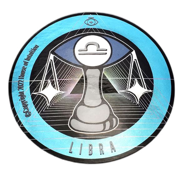 HOI Holographic Libra Sticker Paintings & Art Pieces House of Intuition 