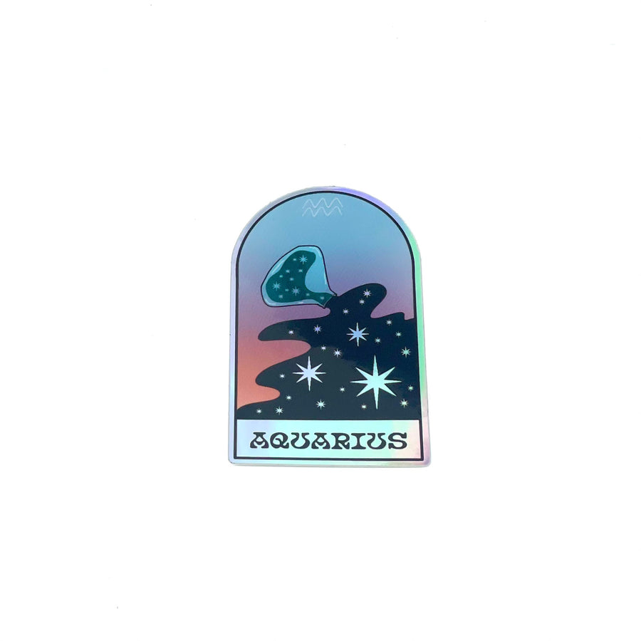 Aquarius Holographic Sticker Paintings & Art Pieces House of Intuition 