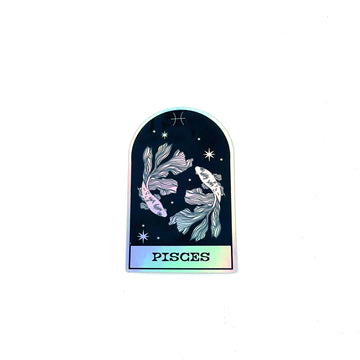 Pisces Holographic Sticker Paintings & Art Pieces House of Intuition 