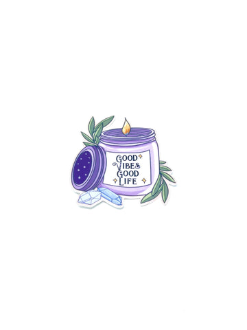 Good Vibes Good Life - Positive Affirmation Sticker Paintings & Art Pieces House of Intuition 