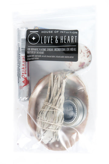Love & Heart Ritual Cleansing Kit Smudge Kits House of Intuition 