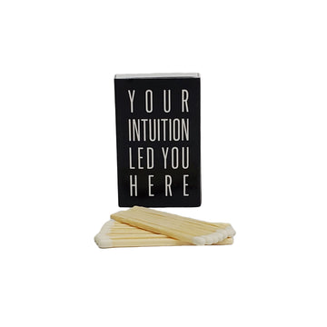 Black "Your Intuition Led You Here" Ritual Matches Matches House of Intuition 