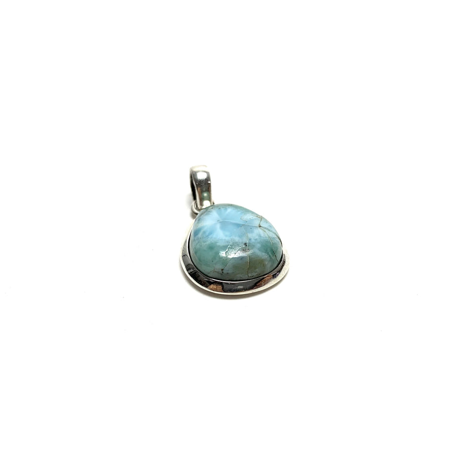 Larimar Crystal Pendant Pendants Crystals E. $60.00 Size .5"LX.5"W 