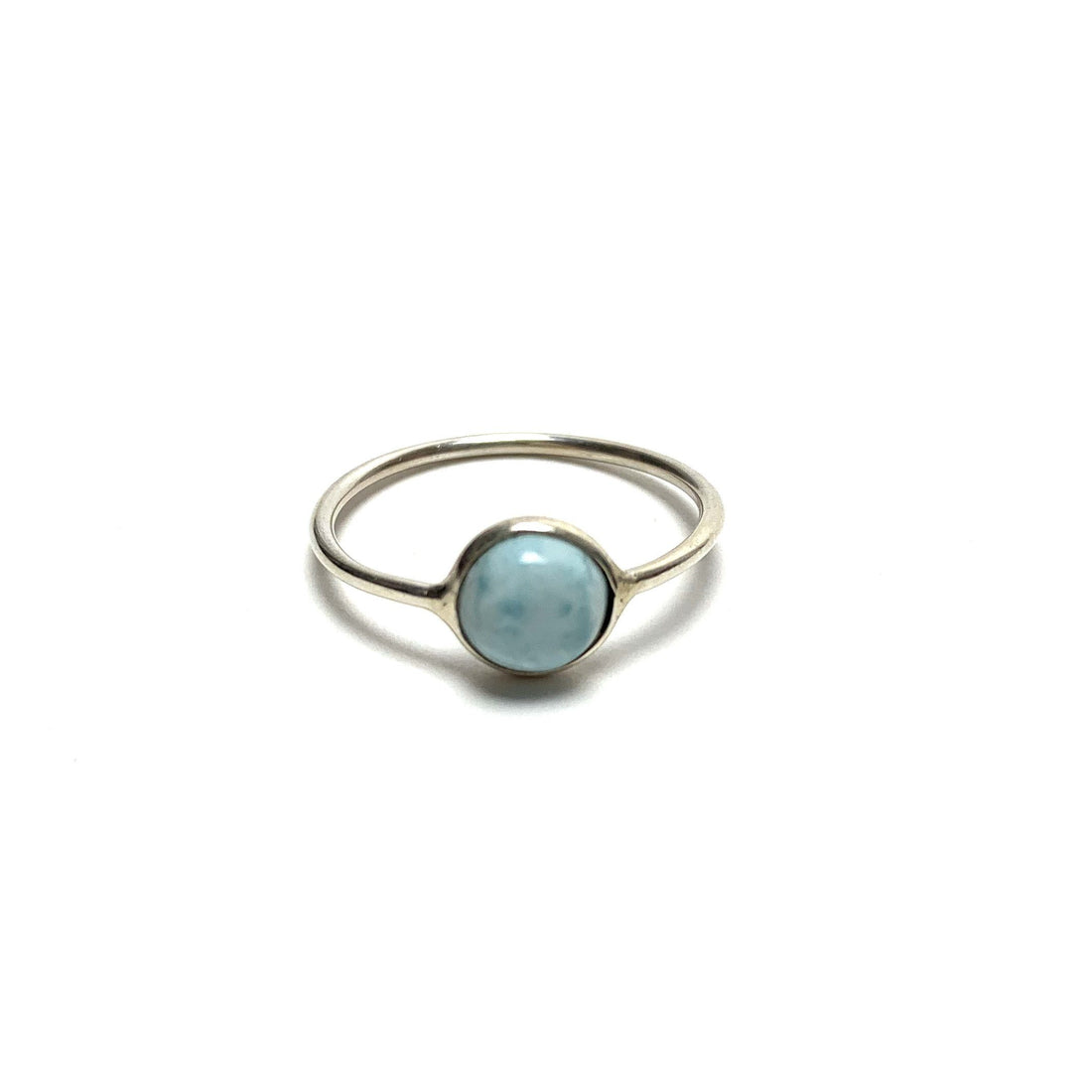 Larimar Silver Ring Rings Crystals A. $18.00 Size 5.5 