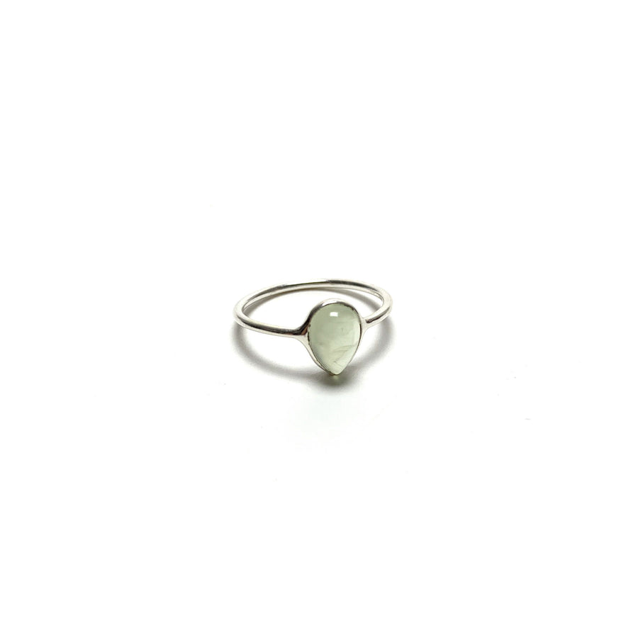 Green Jade Silver Ring Rings Crystals A. $18.00 Size 5 