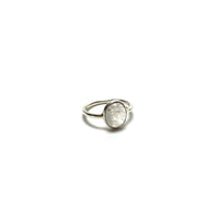 Moonstone Silver Ring Rings Crystals G. $18.00 Size 7 