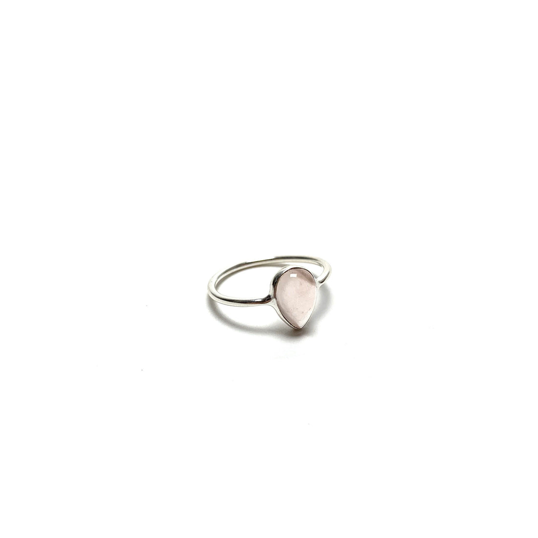 Rose Quartz Silver Ring Rings Crystals A. $18.00 Size 5 