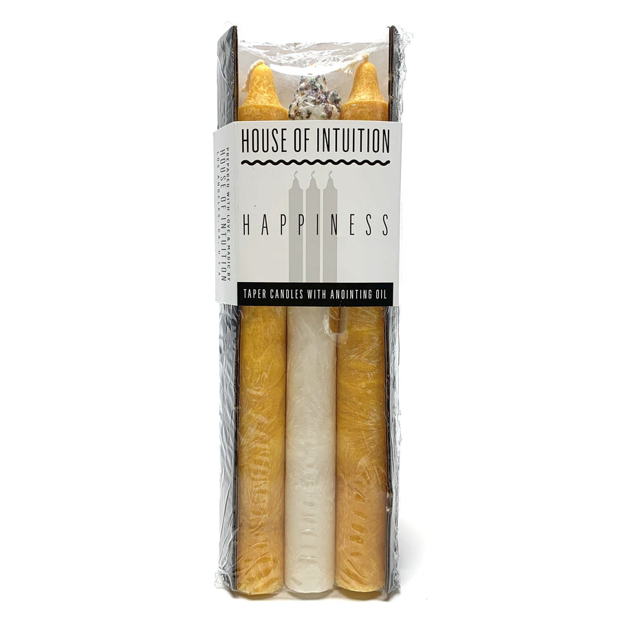 Taper Intention Candle Set - Happiness Taper Intention Candles House of Intuition 