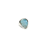 Larimar Silver Ring Rings Crystals D. $60.00 Size 7 