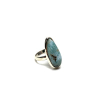 Larimar Silver Ring Rings Crystals E. $60.00 Size 7 