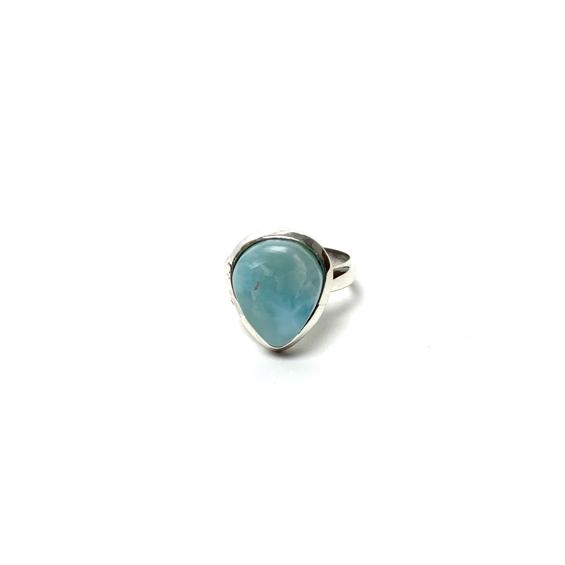 Larimar Silver Ring Rings Crystals K. $60.00 Size 6.5 