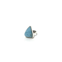Larimar Silver Ring Rings Crystals L. $60.00 Size 8.5 