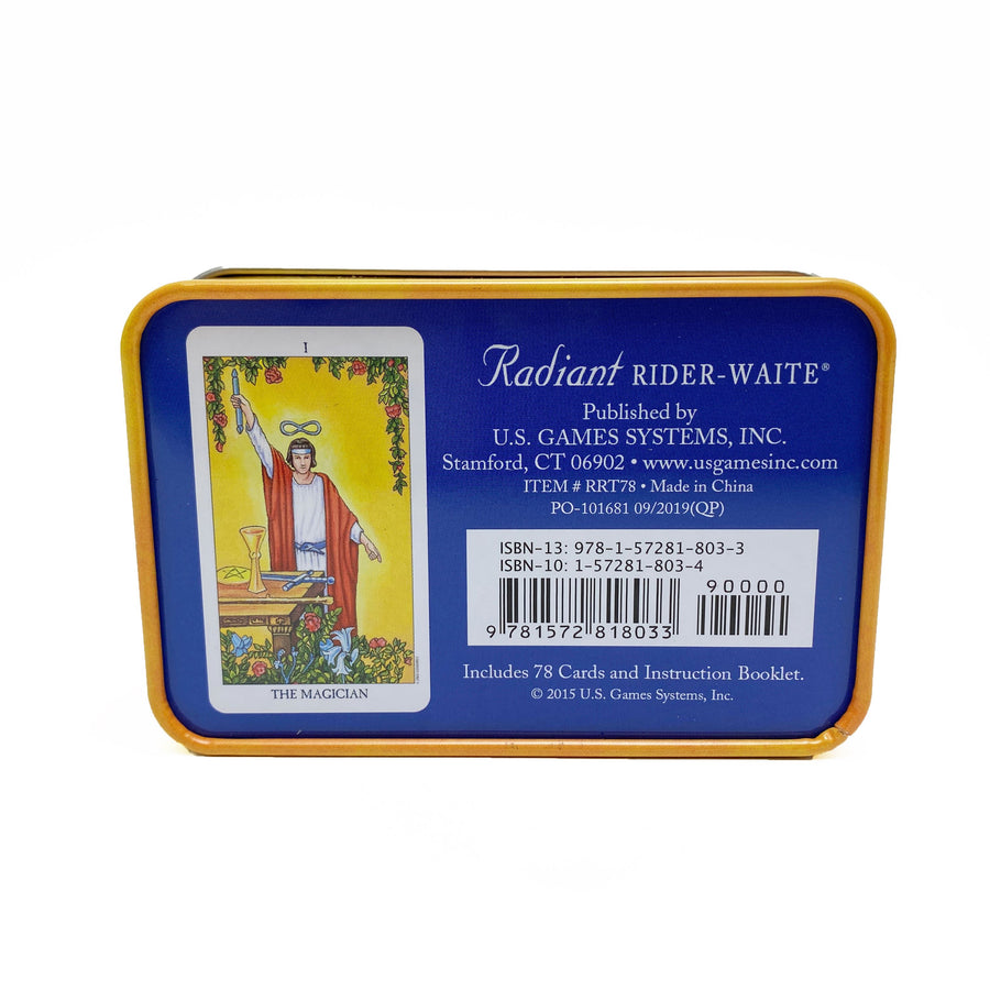 Radiant Rider-Waite Tarot Deck In A Tin Tarot Cards Non-HOI 