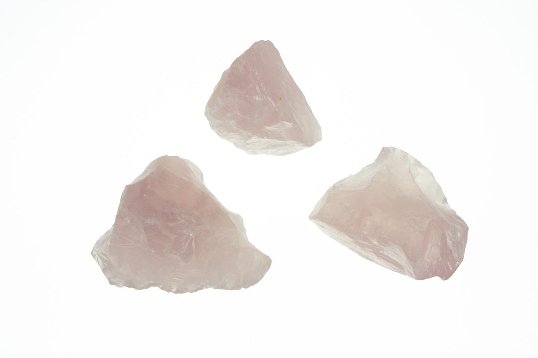 Rose Quartz Raw Chunks Rose Quartz Crystals 