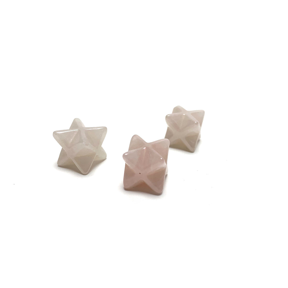 Rose Quartz Titanium Merkaba Rose Titanium Quartz Crystals A. $10.00 