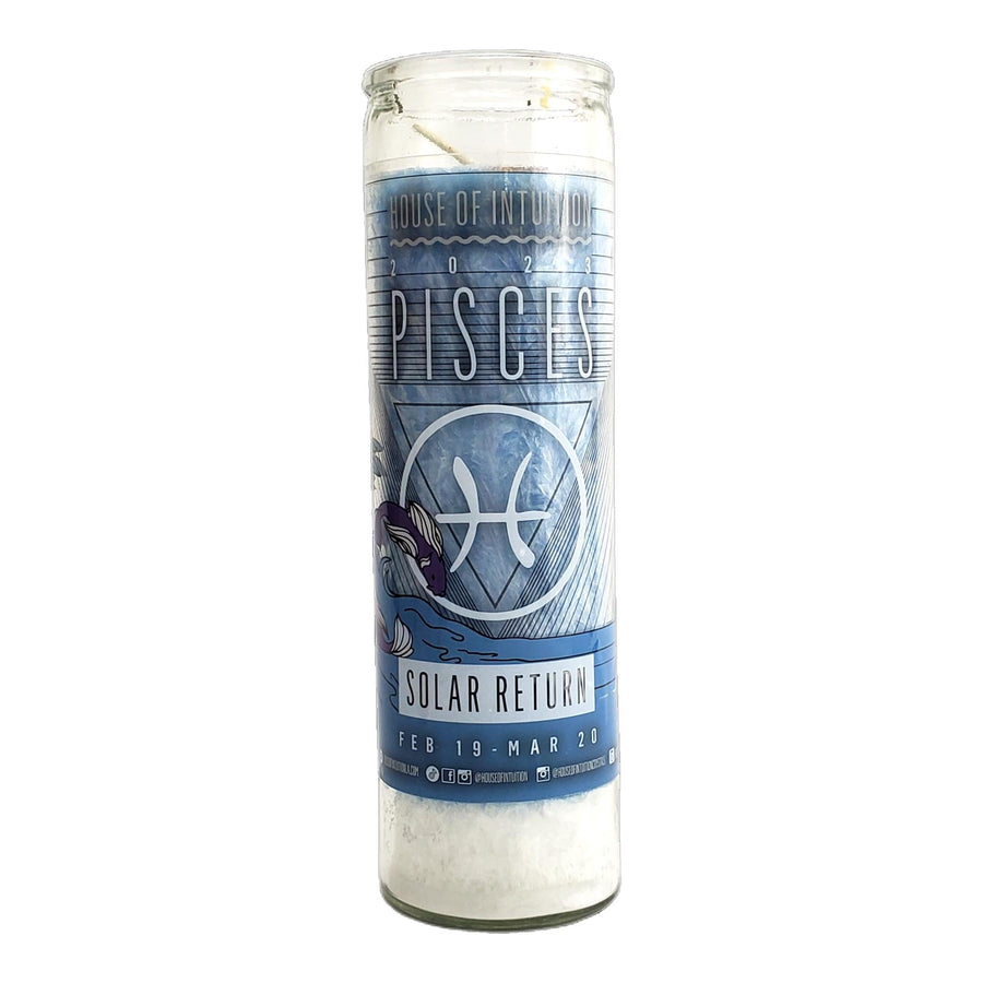 2023 Pisces Solar Return Magic Candle | February 19 - March 20 (Limited Edition) Happy Birthday Candle House of Intuition 
