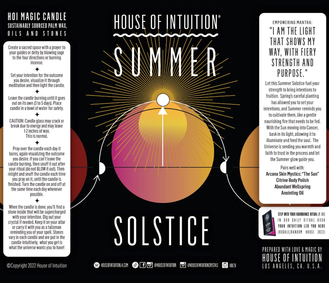 Summer Solstice Magic Candle (Limited Edition) Mercury Retrograde Candle House of Intuition 