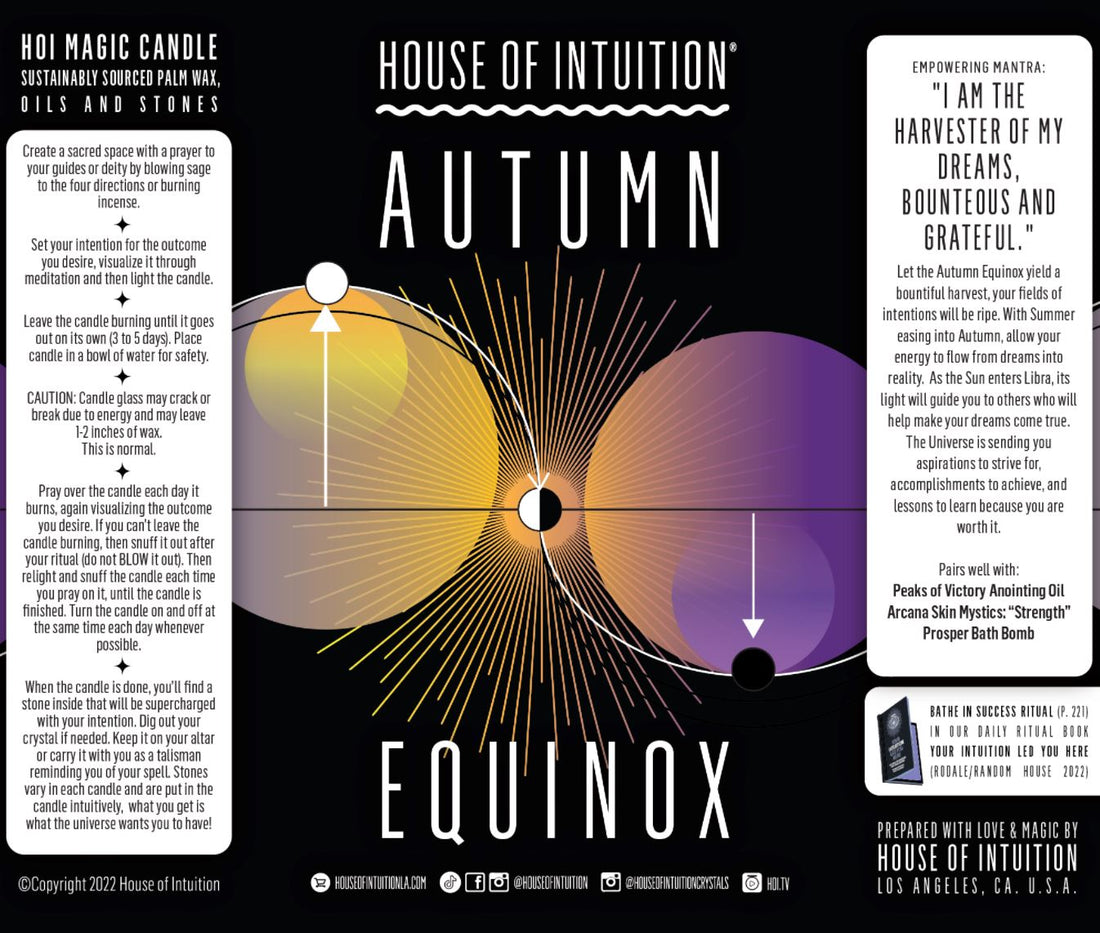 Autumn Equinox Magic Candle (Limited Edition) Mercury Retrograde Candle House of Intuition 