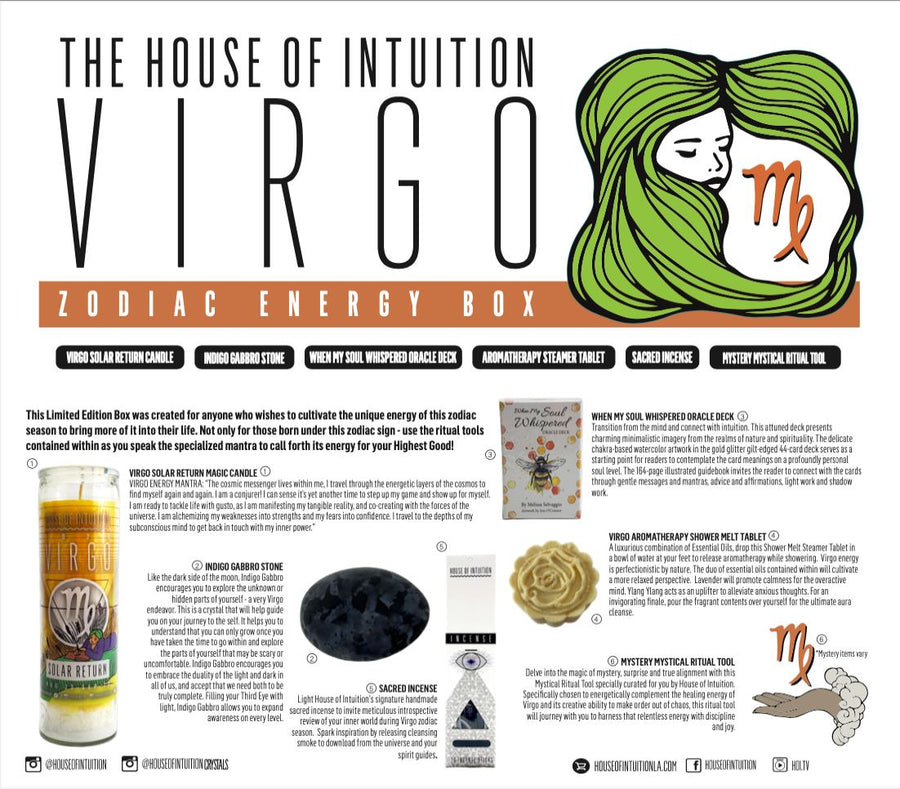 2023 Virgo Zodiac Energy Box (Limited Edition - $98 Value) Box -Birthday V50 