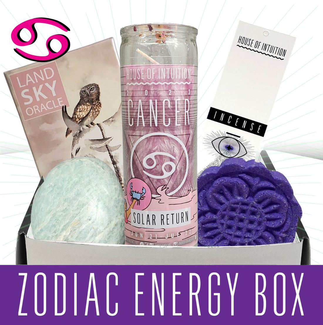 2023 Cancer Zodiac Energy Box (Limited Edition - $96 Value) Birthday Boxes House of Intuition 