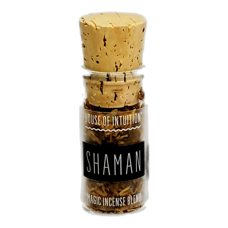 Shaman Incense Blend HOI Incense Blend House of Intuition $14.00 Glass Jar 5/8 Dram 